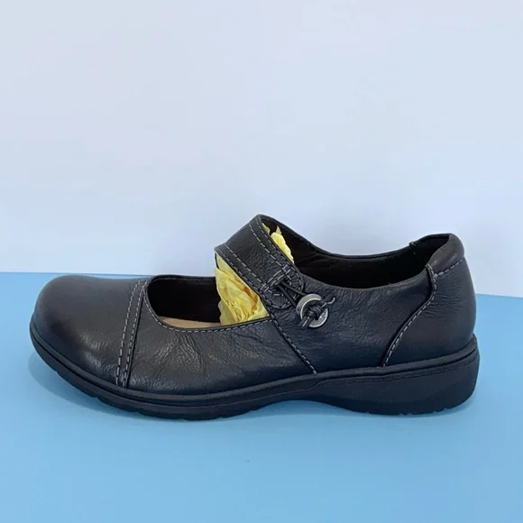 Clarks Women Carleigh Jane Black Leather Mary Jane Shoes Size 9.5 - Picture 6 of 17